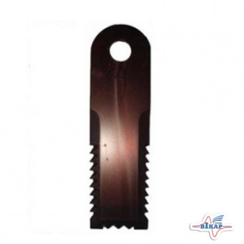 Нож измельчителя подвижный зубчатый (42232/Z55610/322326450/9833966/89833966) JD, NH (Rasspe)