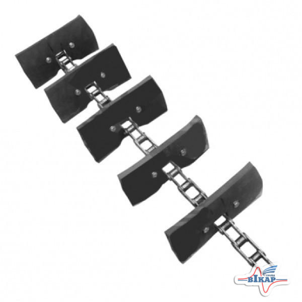 Транспортер элеватора зернового (AH234790) (147 звеньев, 34 скребков, t=41,4), JD9670STS