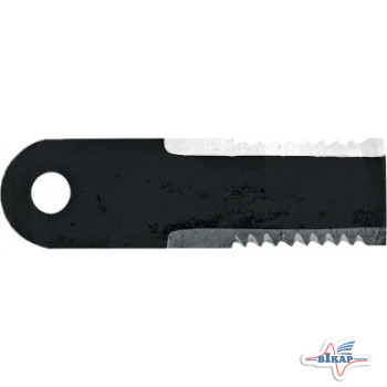 Нож измельчителя подвижный зубчатый (42232/Z55610/322326450/9833966/89833966/Z77601) JD, NH (Rasspe)