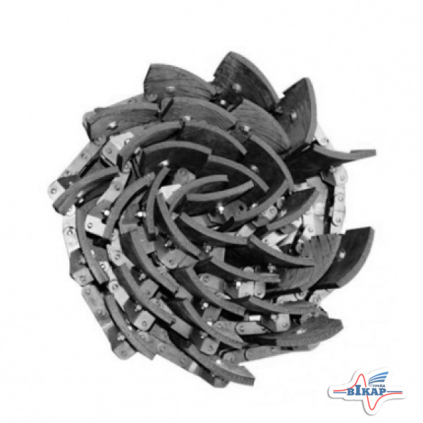 Транспортер элеватора зернового (144 звеньев, 34 скребка, t=41.4) (AXE28559), JD9560/9670/9880 (США)