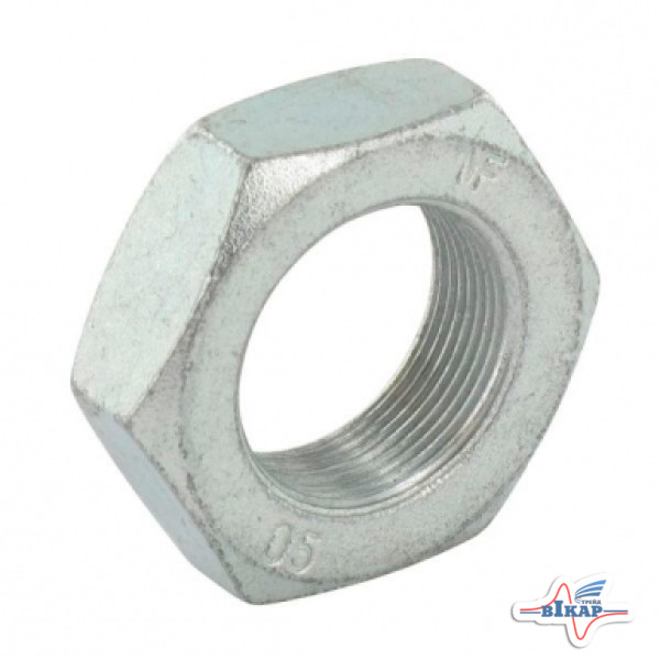 Гайка оси диска Рубин 6-ти гран. M30x1,5 (ПРАВАЯ) DIN439-05 Zn