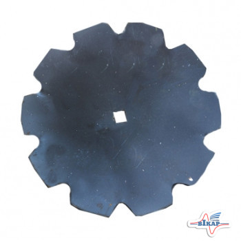 Диск бороны (ромашка) Gregoire Besson (Днар=660 мм, кв.41) z=10 (Борированный) (Велес-Агро)