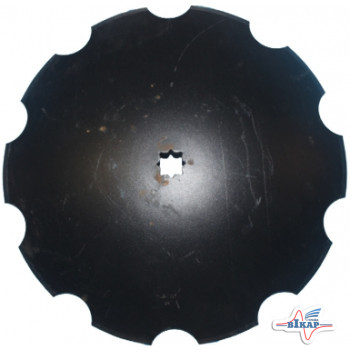 Диск бороны, ромашка D=610 мм x кв.31 (N242047/B35607), JD637/650/512 (Nichols Tillage)