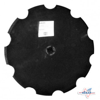 Диск бороны (ромашка) J.Deere N242047/B35604 (Днар=610 мм квад =34/)z=10 (Борированный) (Велес-Агро)