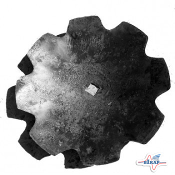 Диск бороны (ромашка) БДВПА (D=700мм, кв.50мм толщина 8мм) ЛАДА