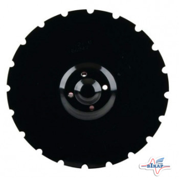 Диск бороны (ромашка) Vaderstad, Carrier (Днар=430 мм, 4отв.) z=20 (Борированный) (Велес-Агро)