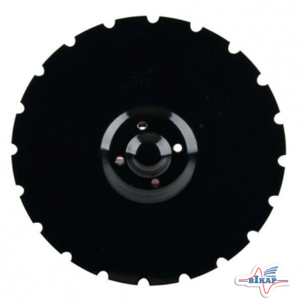 Диск бороны (ромашка) Vaderstad, Carrier (Днар=430 мм, 4отв.) z=20 (Борированный) (Велес-Агро)