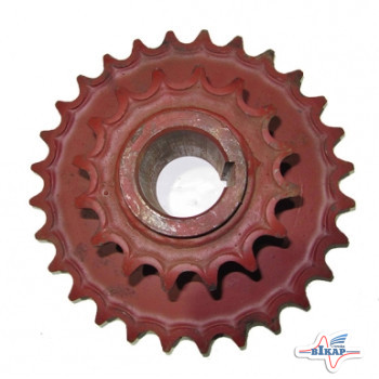 Блок звездочек приводной вала ведущего редуктора (z=16/28, t=25.4, dв=67мм)МТТ-4,ПС-45,ПС-60,РУ-3000