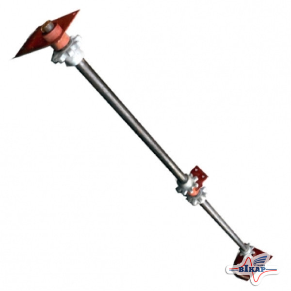 Вал ведущий транспортера продольного в сб. КТУ-10 (роликовая цепь)