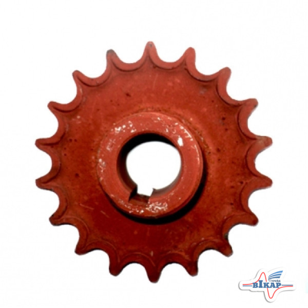 Звездочка вала №5 привода битера (z=18, t=25.4, d=35мм) КТУ-10