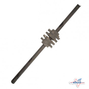 Вал ведомый в сб. ПРТ-10А (L=1090мм на 2 шпонки)