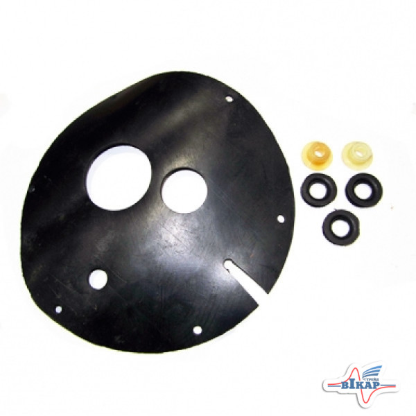 Р/к дозатора полный н/о (диафрагма отв.40мм+втулка рез.3шт, втулка пласт.2шт) ПК-20-02