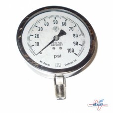 Манометр 0-100 PSI, 1/4" NPT, GP
