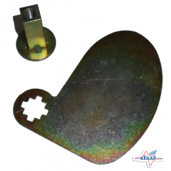 Заслонка воздушная с кв. валом (403-483D+891-204C), GP YP1625