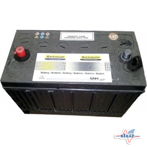 Аккумулятор 110Ah (нак.клем., сухозар.) CASE, NH