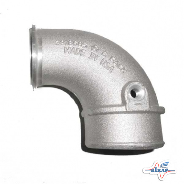 Патрубок теплообм. 90*, MX255/270/285/310