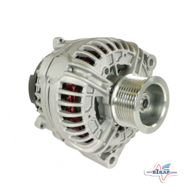 Генератор 14В, 200A (с шкивом) (RE555751/143737321/AH229090/AH212040/AXE17691), (JUBANA)