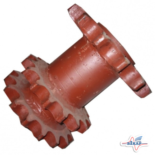 Блок звездочек редуктора конического (тройная)(Z=14, t=25.4, Z=16/16, t=19.05) КПИ-2,4