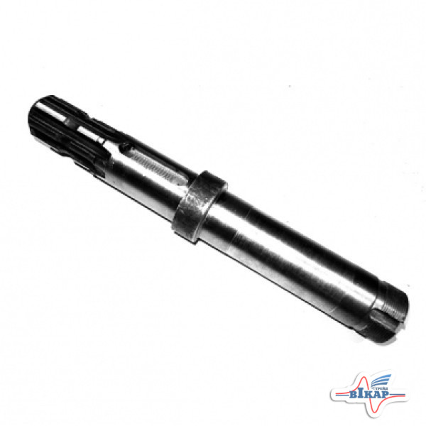 Вал ведущий привода шкивов (8шлиц-шпонка-резьба) ГВР