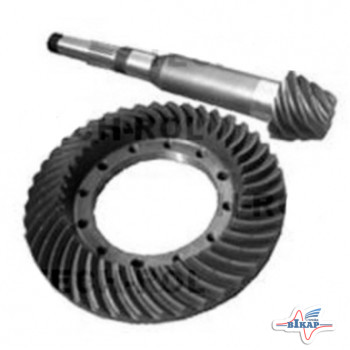 Вал-шестерня+колесо ведомое коническое редуктора (пара) (Sipma)