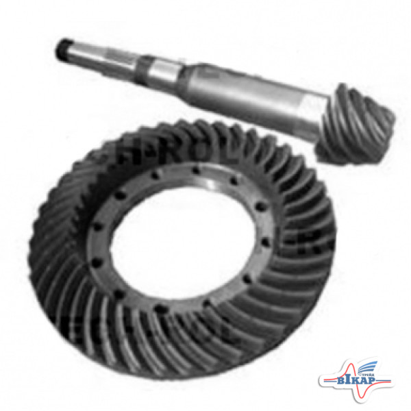 Вал-шестерня+колесо ведомое коническое редуктора (пара) (Sipma)