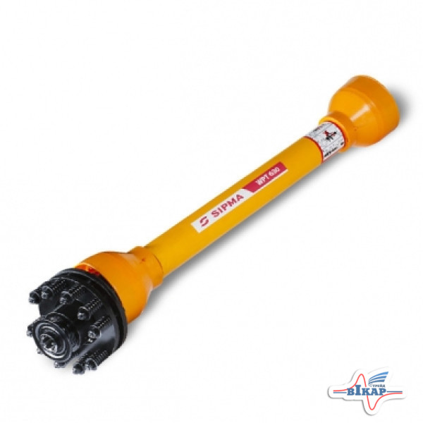 Вал карданный (6 х 8) (L=1200-1800мм) 540Н*м с обгон. муфтой (Sipma Z-224) (Польша)