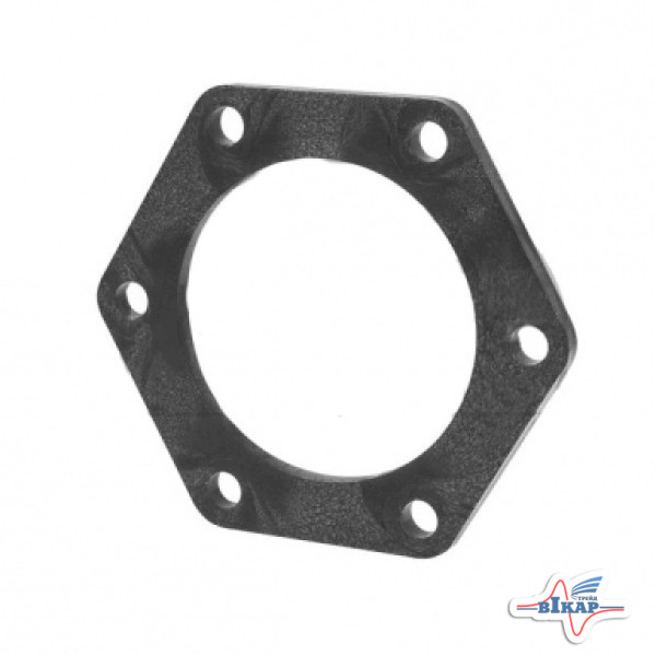 Втулка (проставка) дистанционная ступицы ротора (6 отв. пластмас.) косилки Z-169 (Польща)