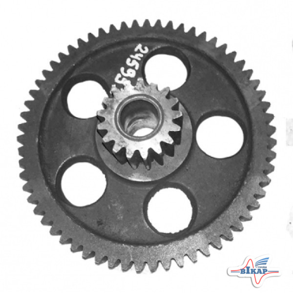 Блок шестерен редуктора самохода (z=62/17) ОВС-25