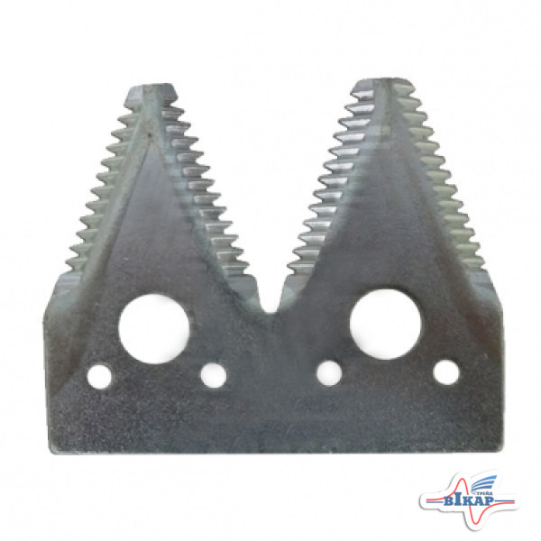 Сегмент ножа жатки двойной (крупная насечка) (H163131), JD600R/F