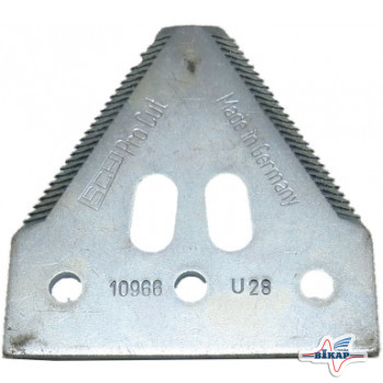 Сегмент жатки (мелкая насечка) (10966.03/Z47493/AZ40032/16152), JD600/800