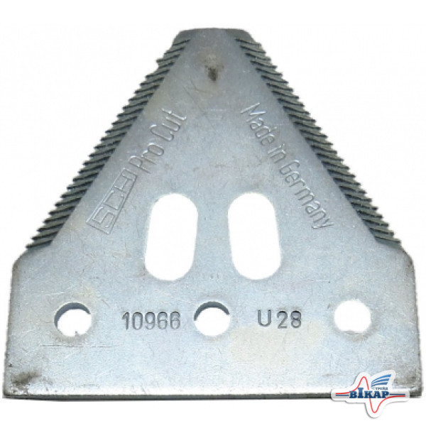 Сегмент жатки (мелкая насечка) (10966.03/Z47493/AZ40032/16152), JD600/800