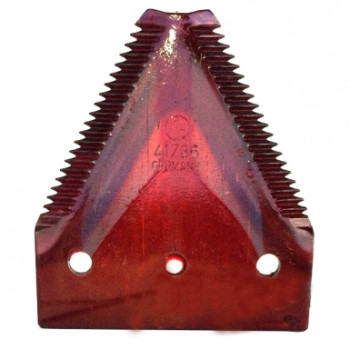 Сегмент ножа жатки Rasspe(Radura)(JAG) (41786.02/611203-S) (велика насічка/червоний лак) Claas