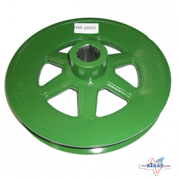 Шкив привода шнека жатки D=279 мм, (HXE11068/H221001), JD630/635