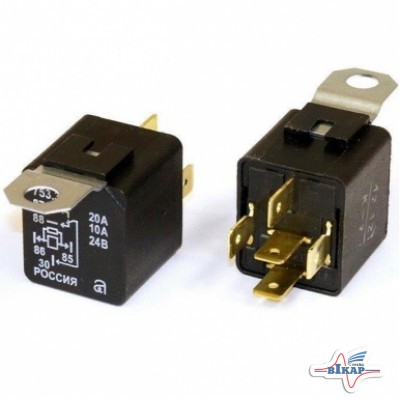 Реле БОШ (ан. 901.3747, 903.3747) (с помехоподавл. резист.) 24В КамАЗ, МАЗ