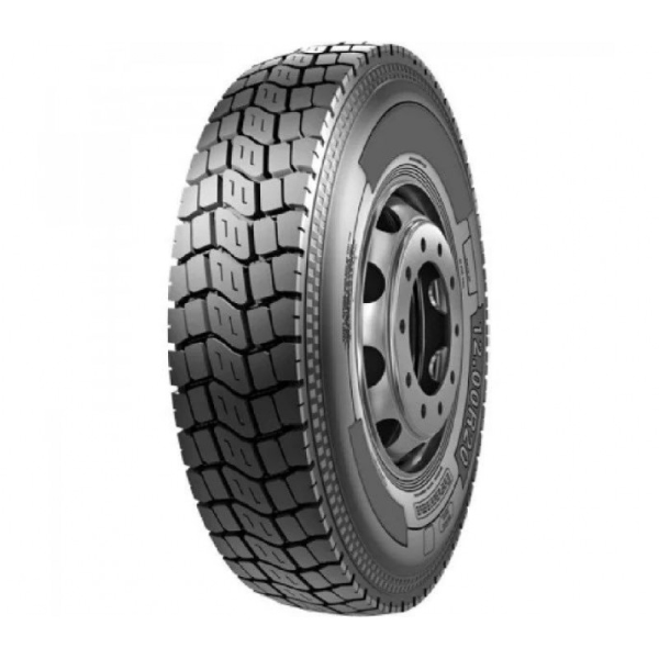 Шина 9,00R20 144/142K (16PR) D688 с камерой и ободной лентой (APLUS)